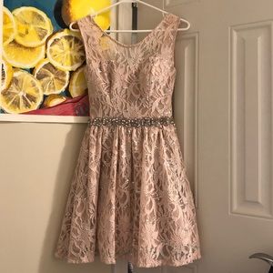 City Studio Pink Sparkly Homecoming Dress